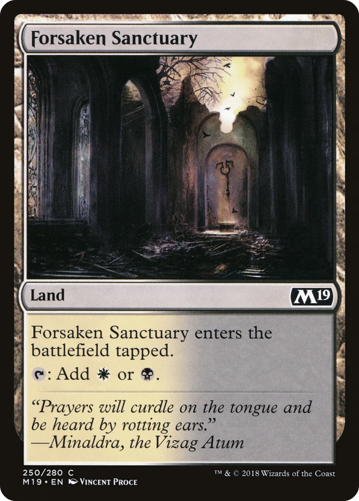 Forsaken Sanctuary · Core Set 2019