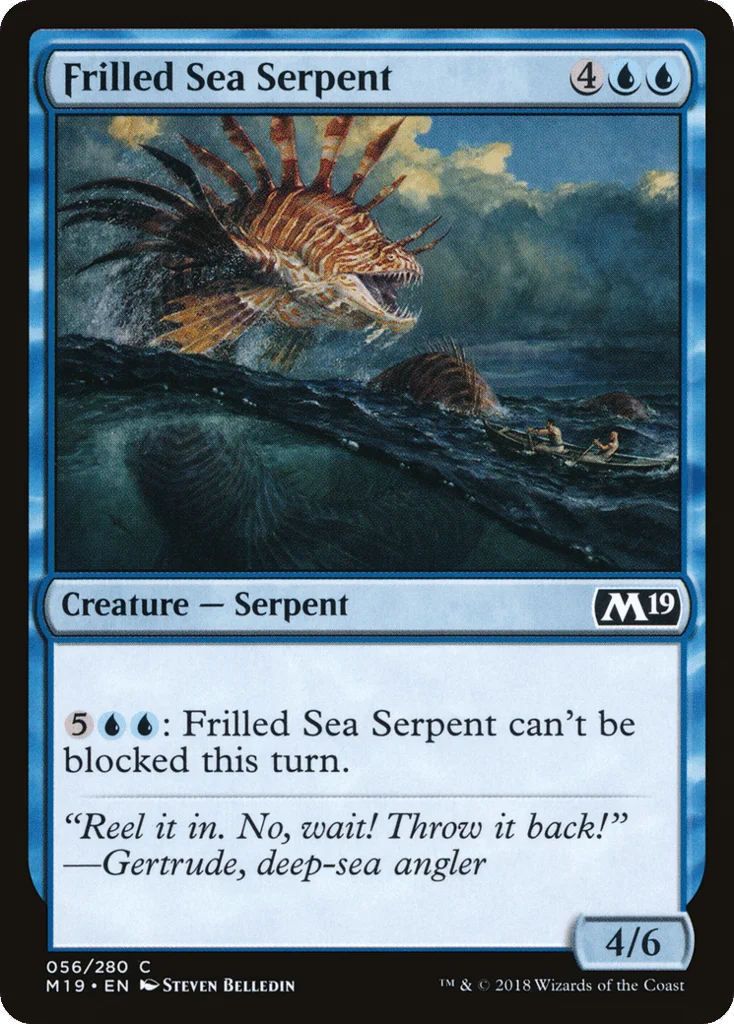 Frilled Sea Serpent · Core Set 2019