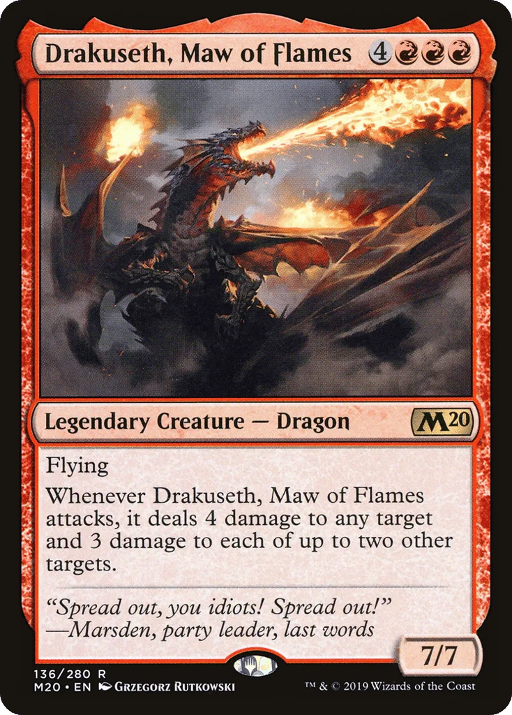 Drakuseth, Maw of Flames · Core Set 2020