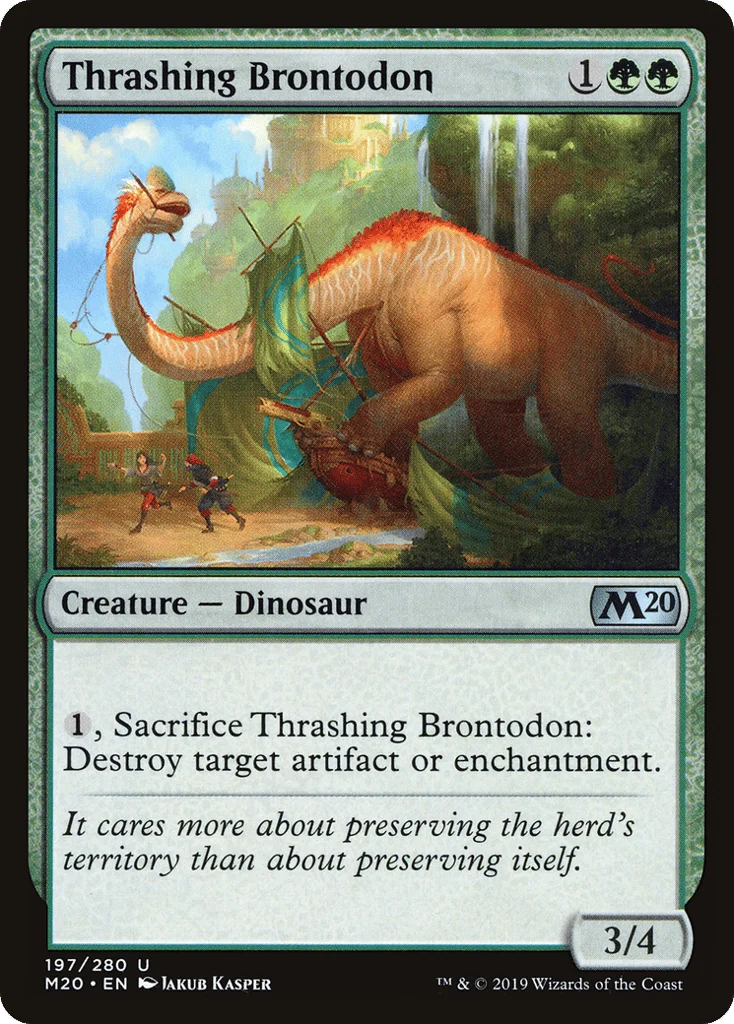 Thrashing Brontodon · Core Set 2020