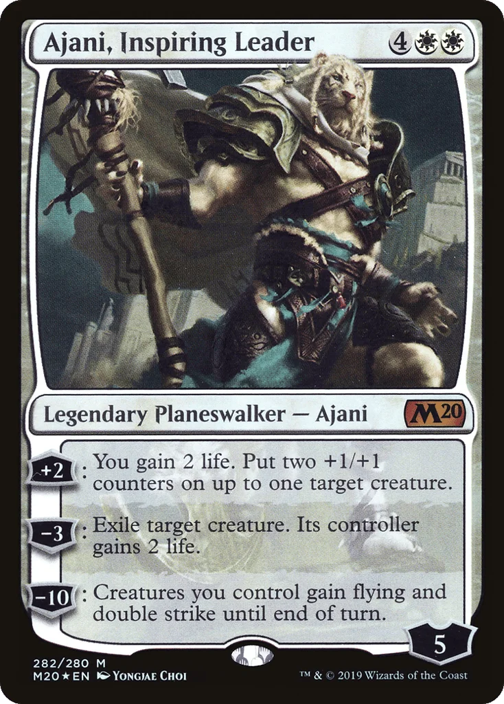 Ajani, Inspiring Leader · Core Set 2020