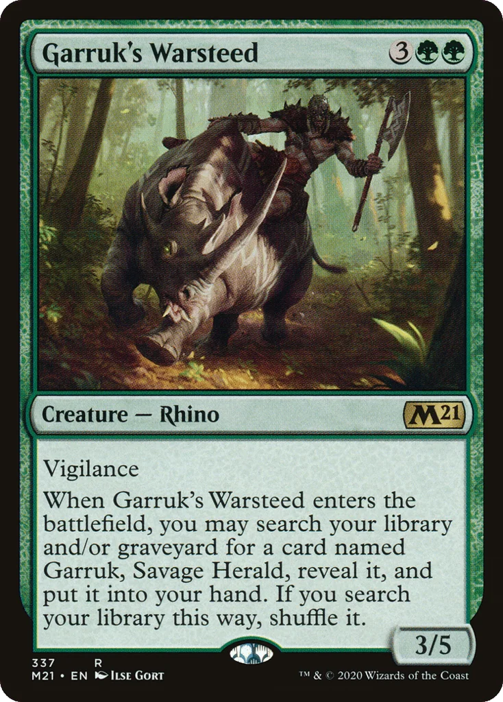 Garruk's Warsteed · Core Set 2021