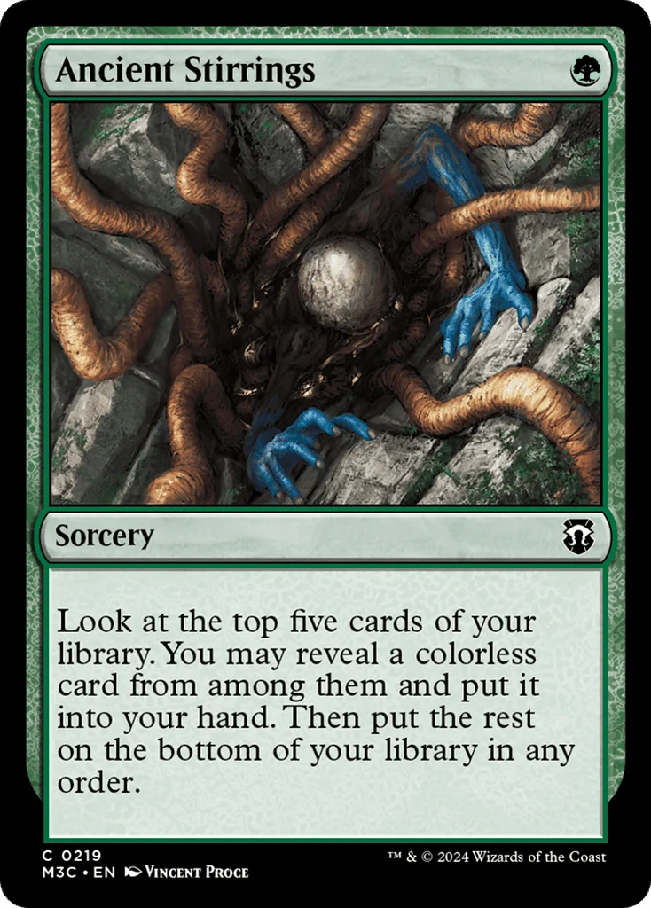 Ancient Stirrings · Modern Horizons 3 Commander