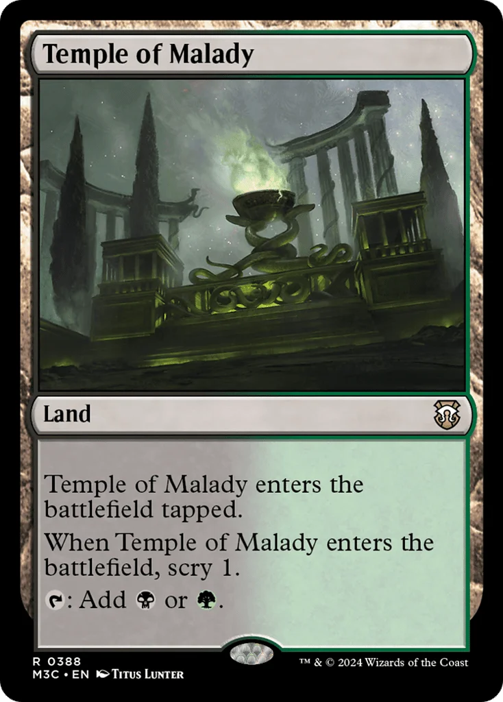 Temple of Malady · Modern Horizons 3 Commander