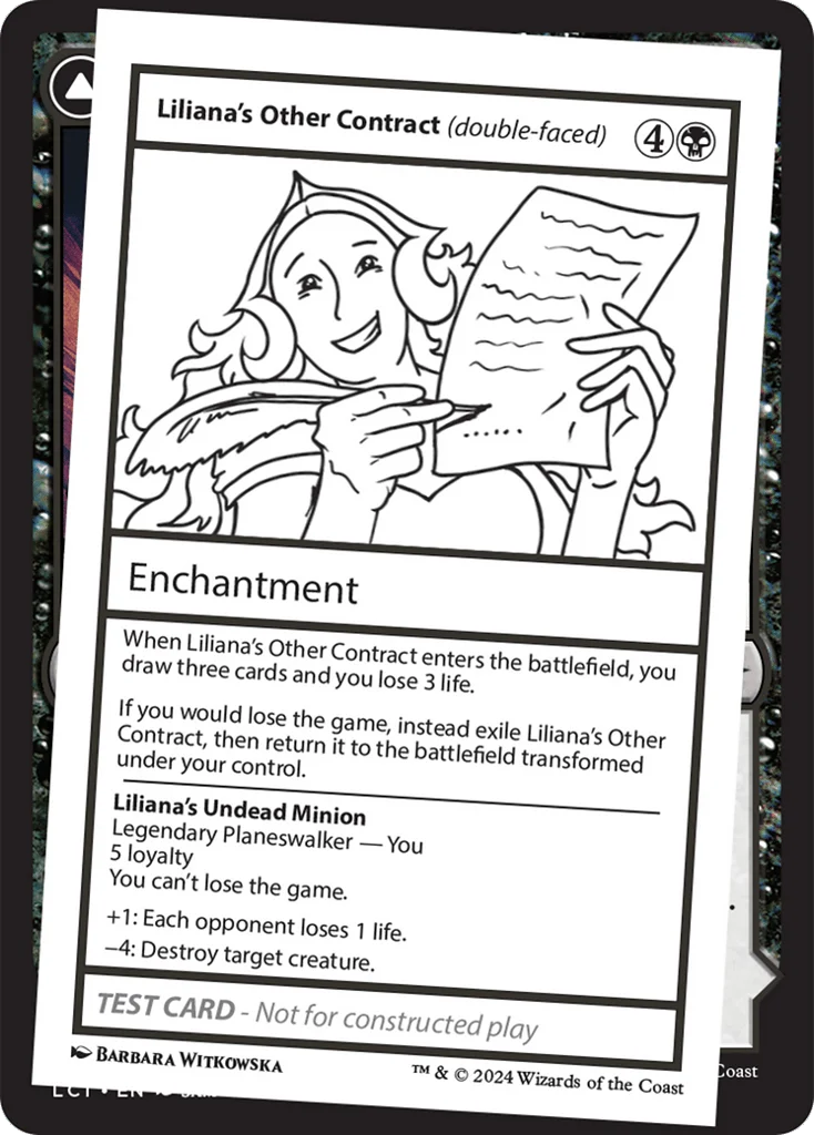 Liliana's Other Contract // Liliana's Undead Minion · Mystery Booster 2