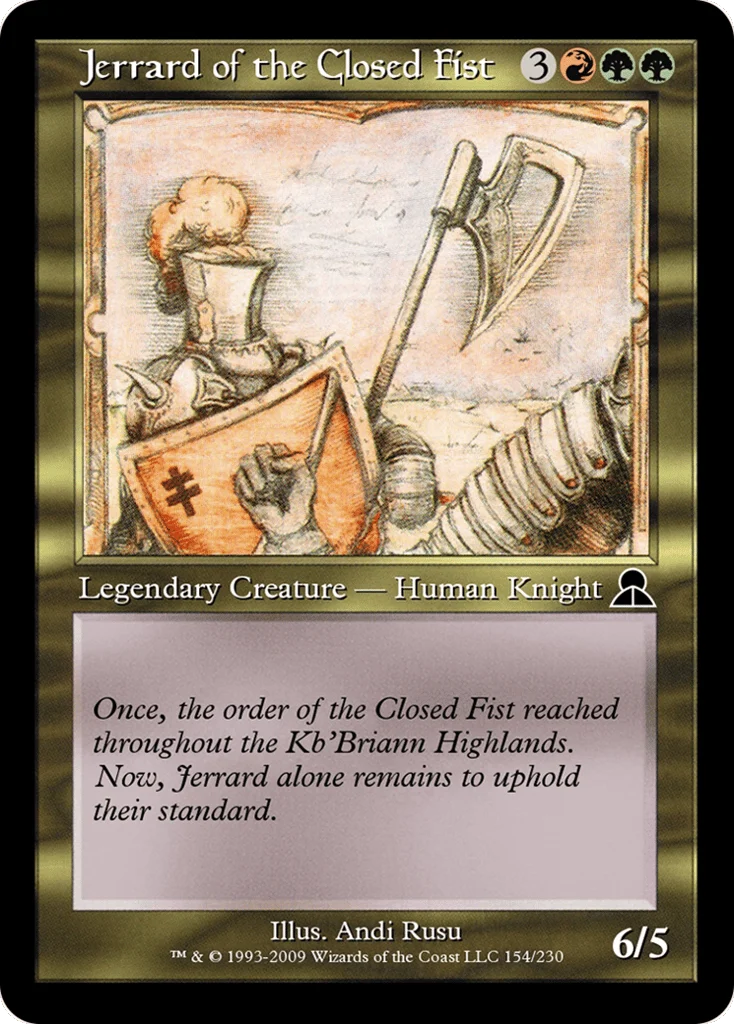 Jerrard of the Closed Fist · Masters Edition III