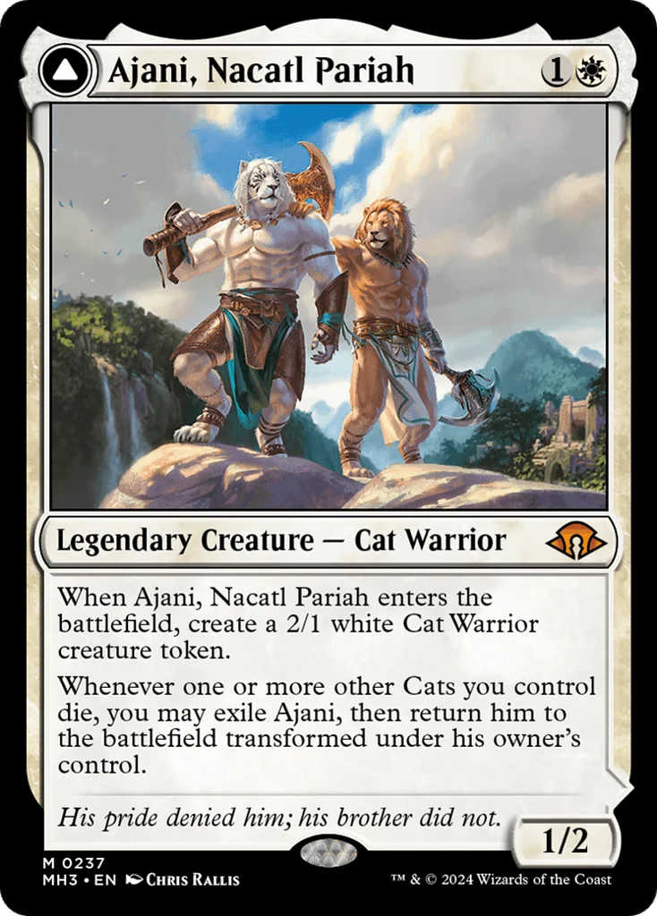 Ajani, Nacatl Pariah // Ajani, Nacatl Avenger · Modern Horizons 3