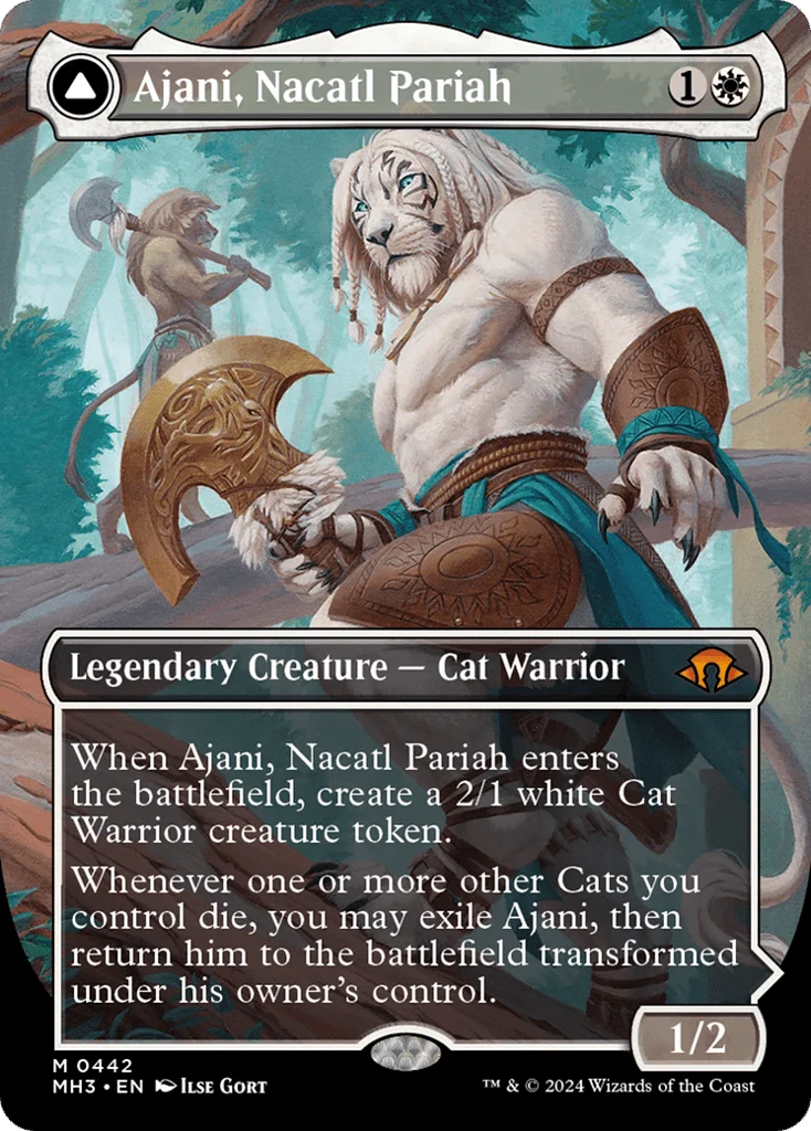 Ajani, Nacatl Pariah // Ajani, Nacatl Avenger · Modern Horizons 3