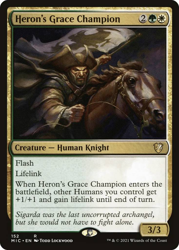 Heron's Grace Champion · Midnight Hunt Commander