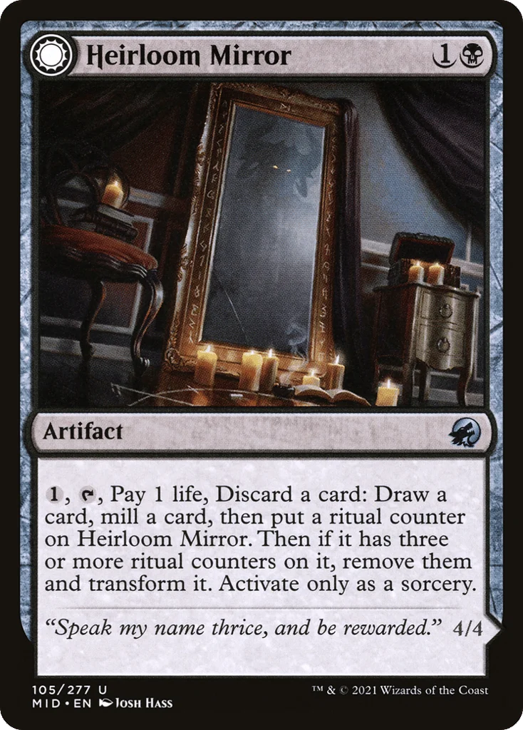 Heirloom Mirror // Inherited Fiend · Innistrad: Midnight Hunt