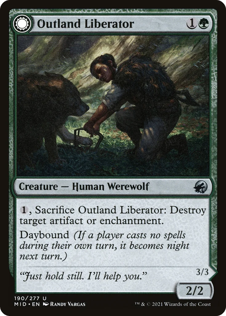 Outland Liberator // Frenzied Trapbreaker · Innistrad: Midnight Hunt