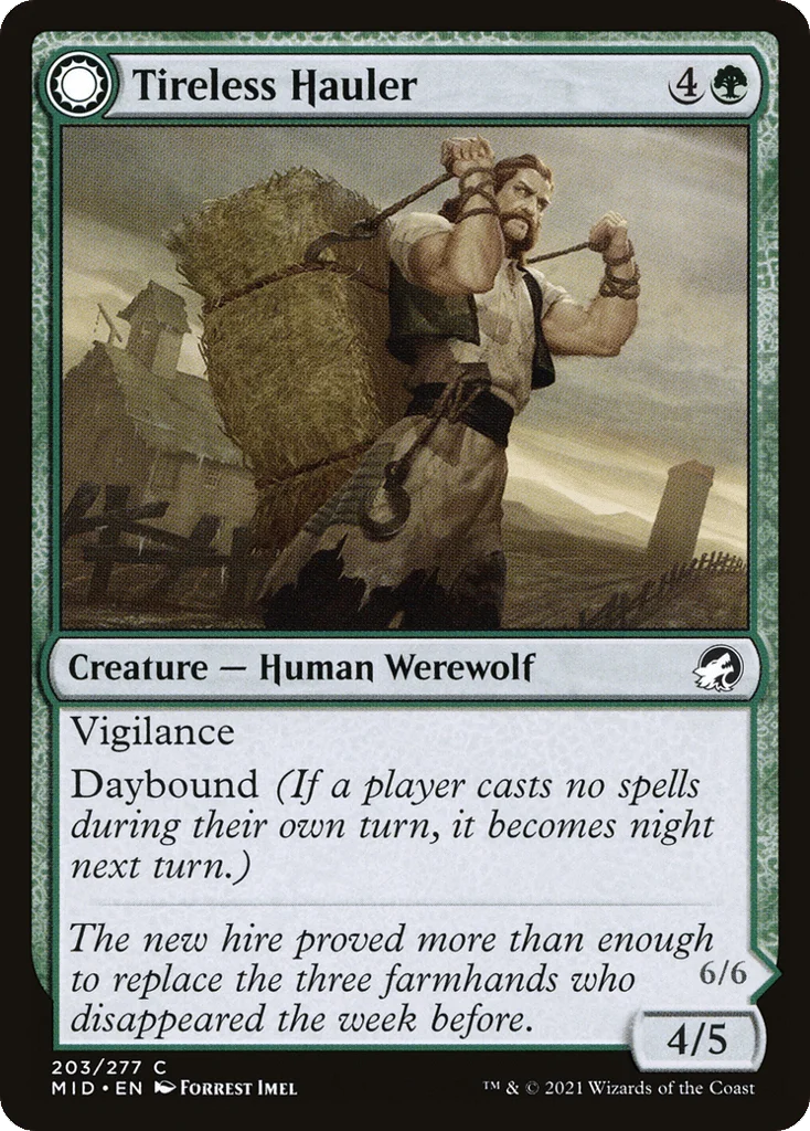 Tireless Hauler // Dire-Strain Brawler · Innistrad: Midnight Hunt