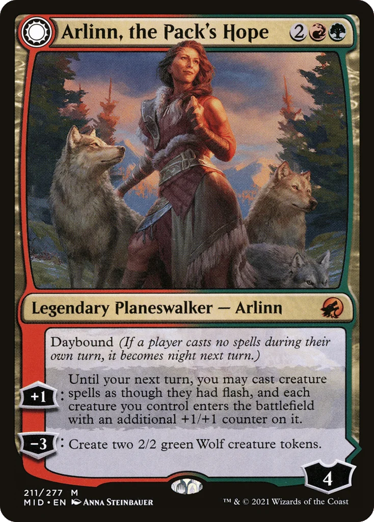 Arlinn, the Pack's Hope // Arlinn, the Moon's Fury · Innistrad: Midnight Hunt
