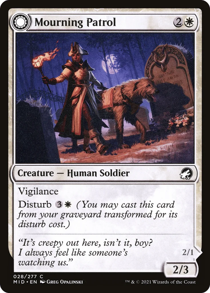 Mourning Patrol // Morning Apparition · Innistrad: Midnight Hunt
