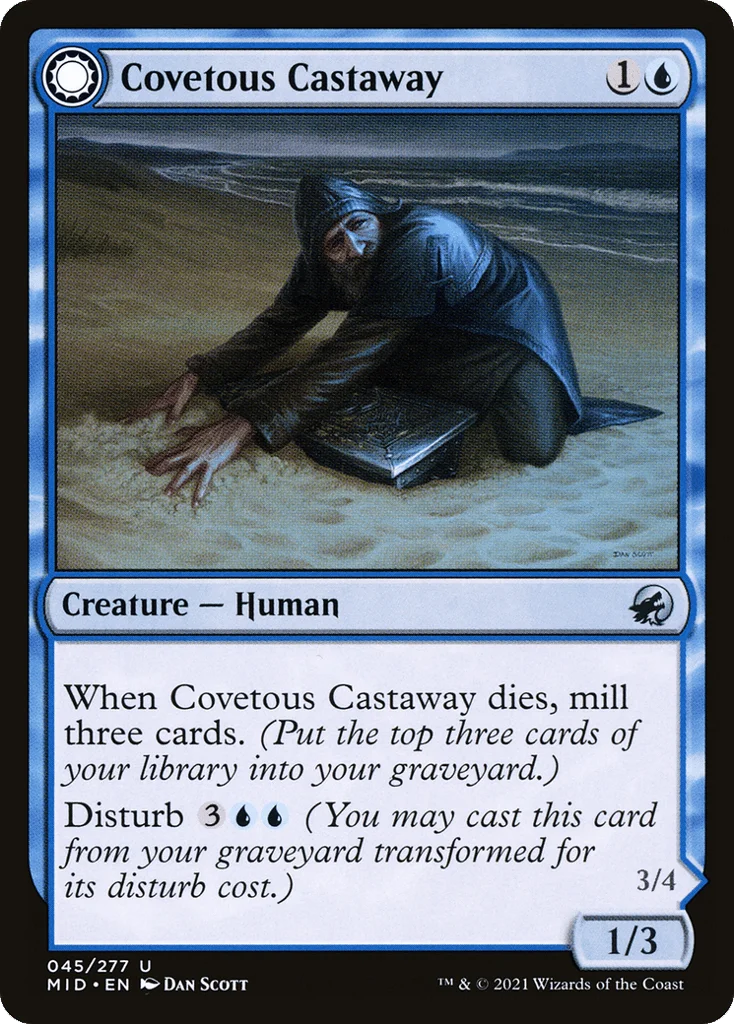 Covetous Castaway // Ghostly Castigator · Innistrad: Midnight Hunt