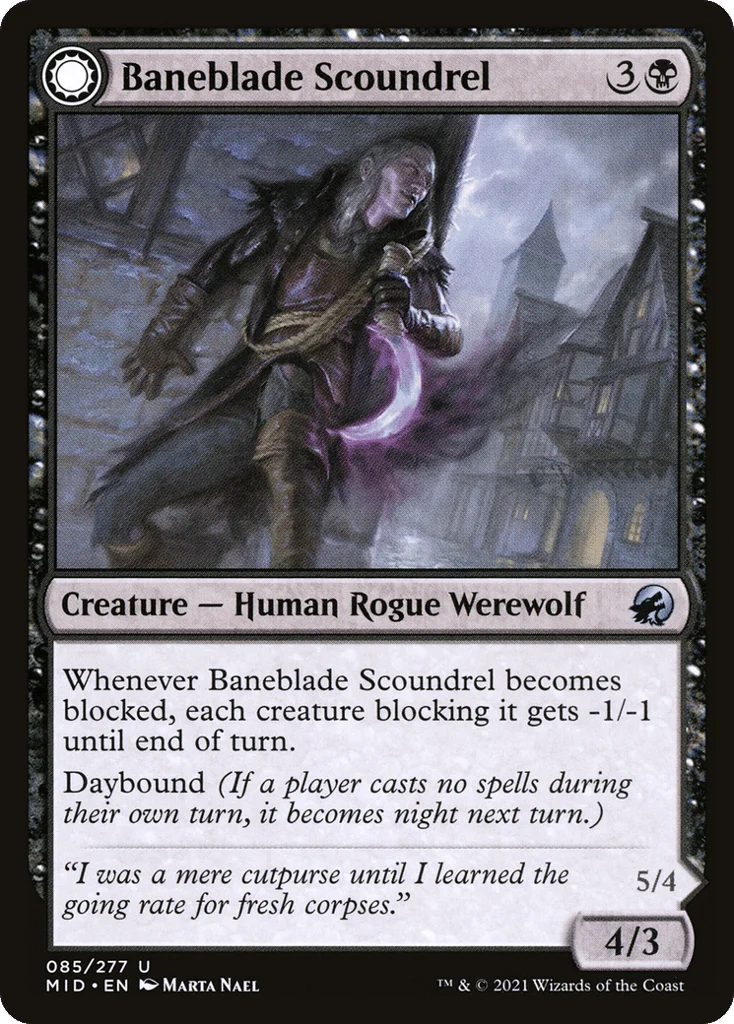 Baneblade Scoundrel // Baneclaw Marauder · Innistrad: Midnight Hunt