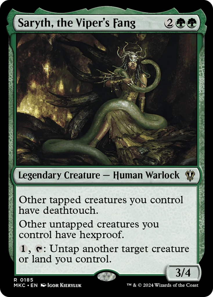 Saryth, the Viper's Fang · Murders at Karlov Manor Commander
