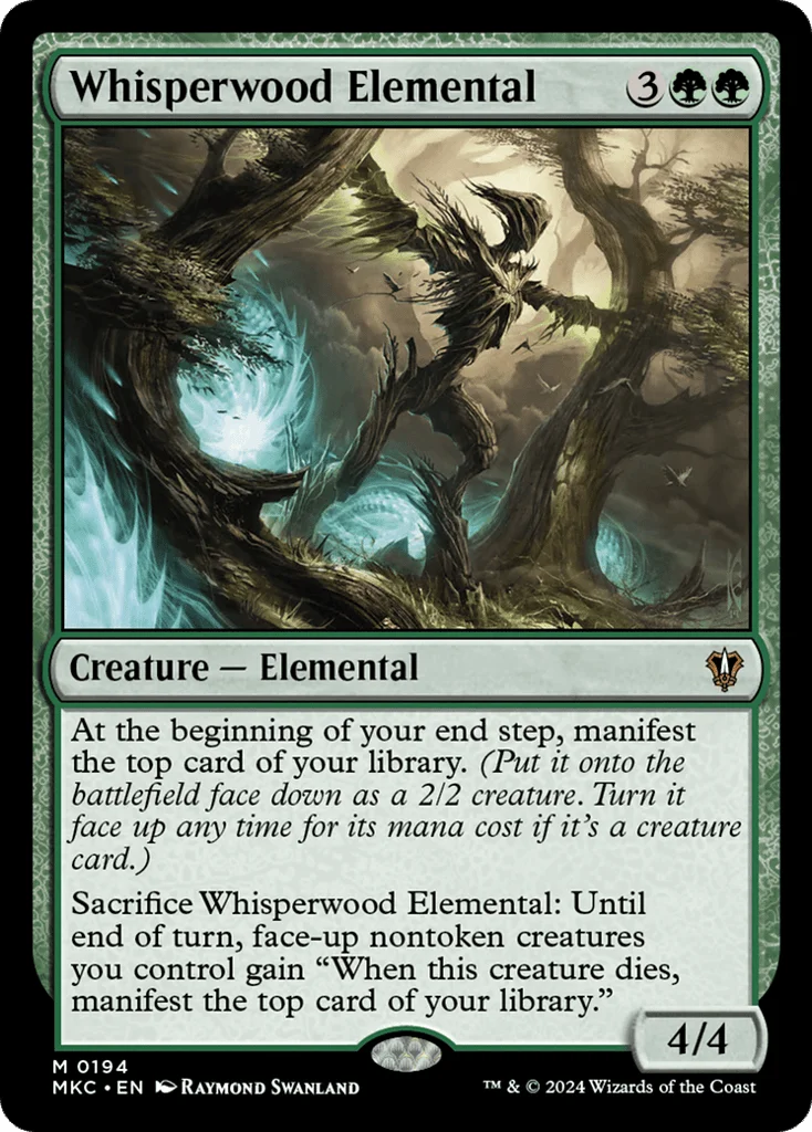 Whisperwood Elemental · Murders at Karlov Manor Commander