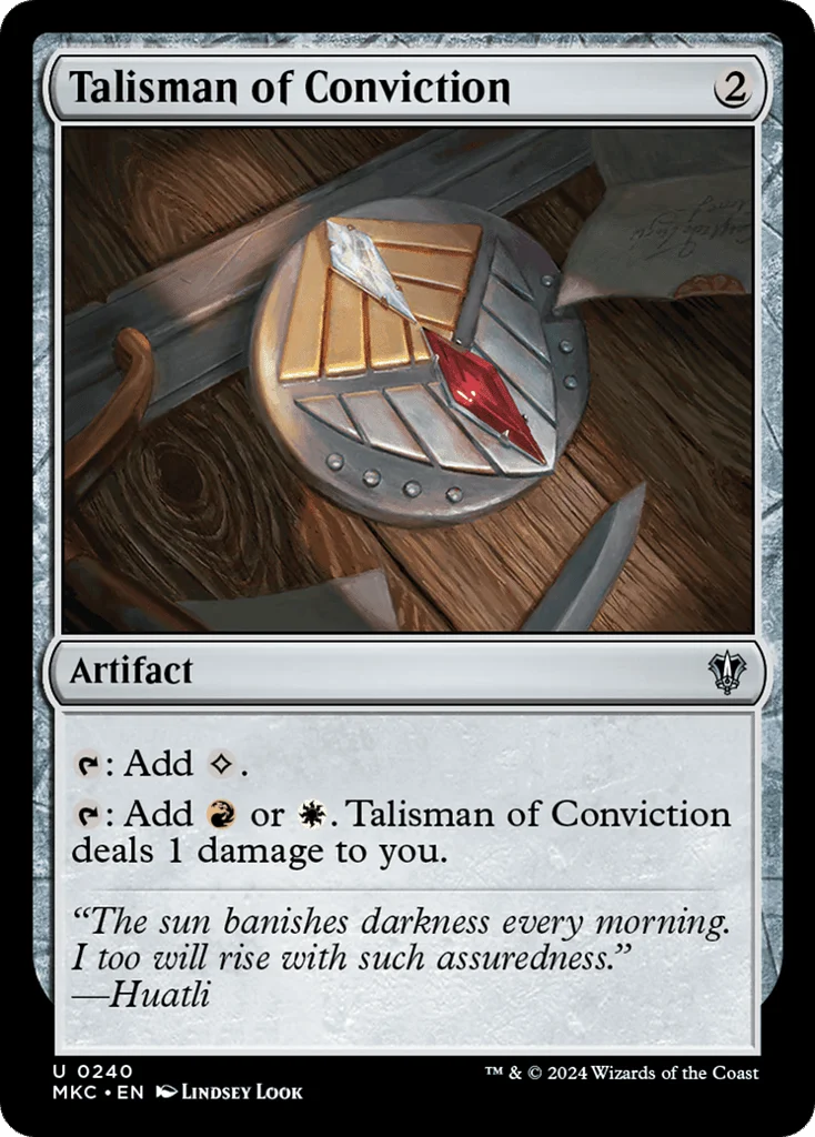 Talisman of Conviction · Murders at Karlov Manor Commander