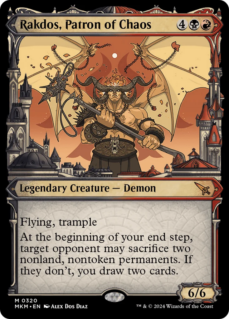 Rakdos, Patron of Chaos · Murders at Karlov Manor