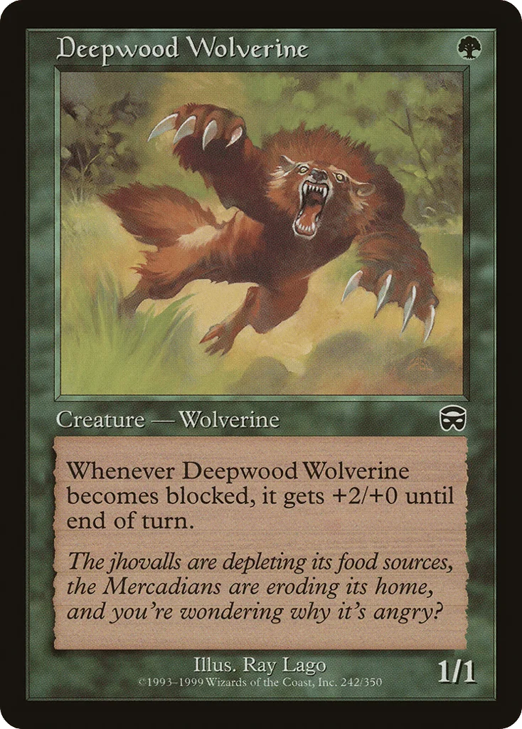 Deepwood Wolverine · Mercadian Masques