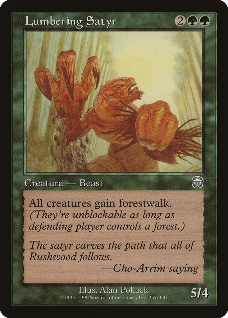Lumbering Satyr · Mercadian Masques