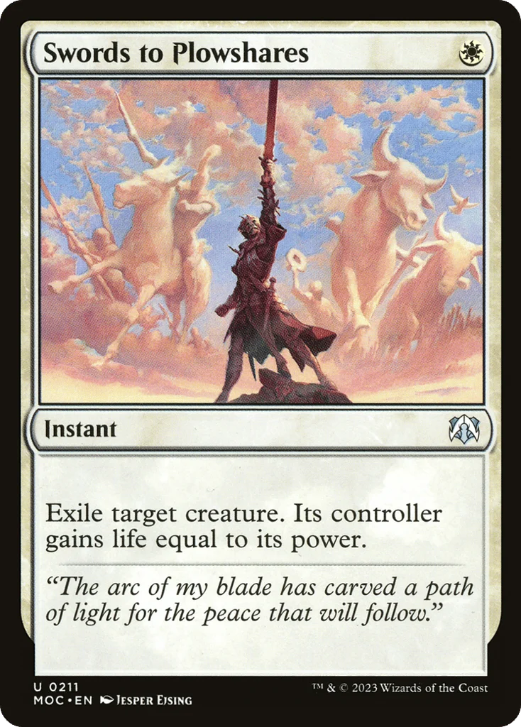 Swords to Plowshares · March of the Machine Commander