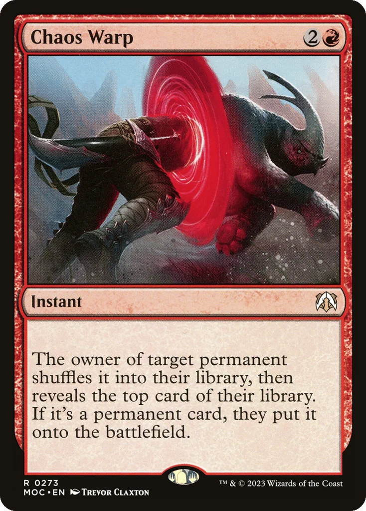 Chaos Warp · March of the Machine Commander