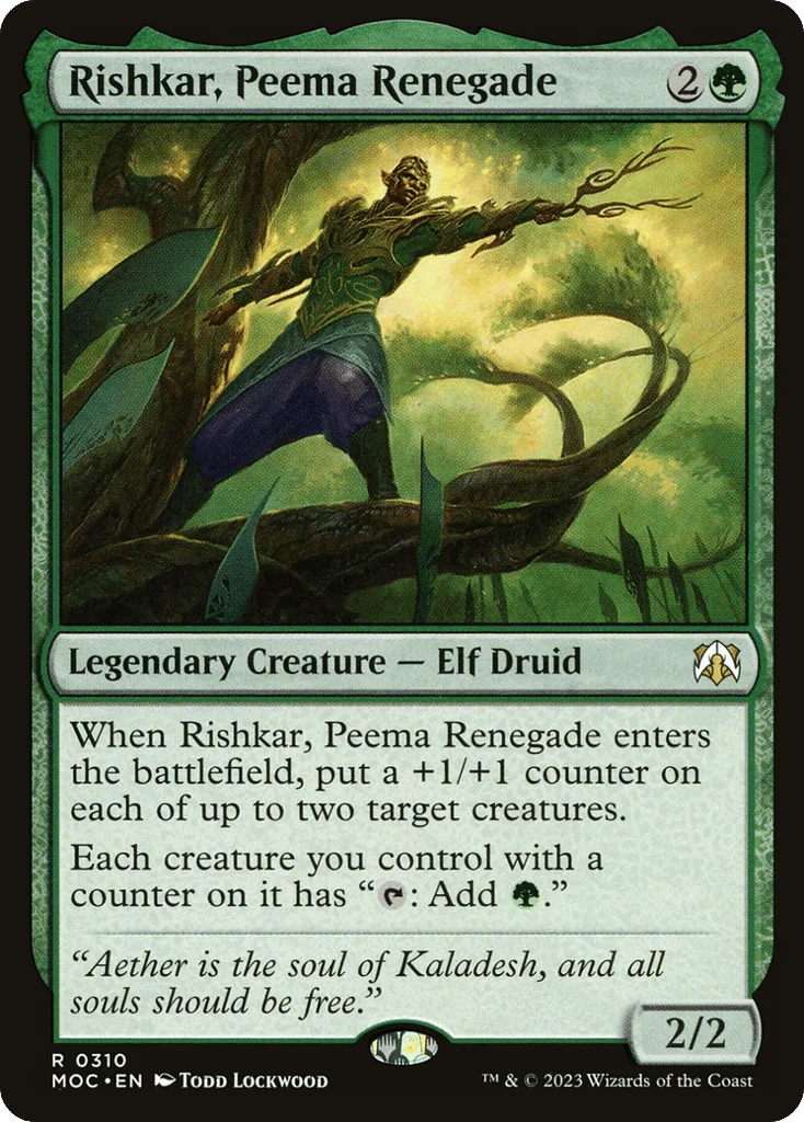 Rishkar, Peema Renegade · March of the Machine Commander