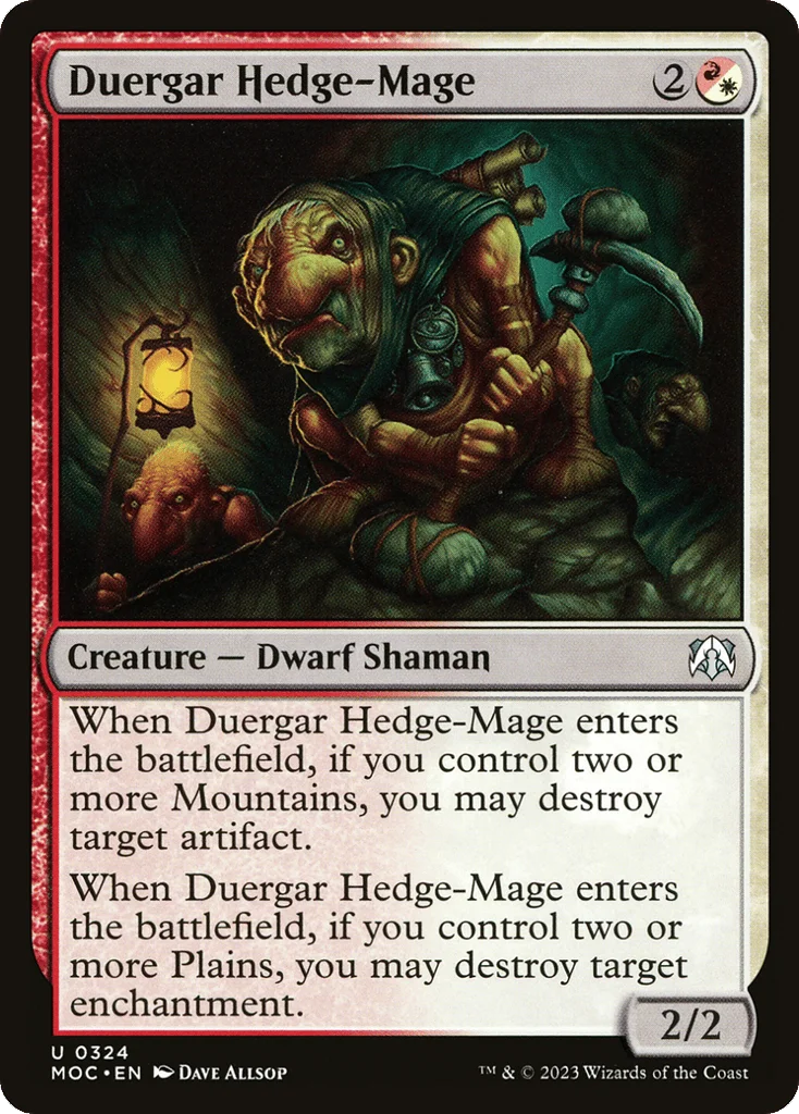 Duergar Hedge-Mage · March of the Machine Commander