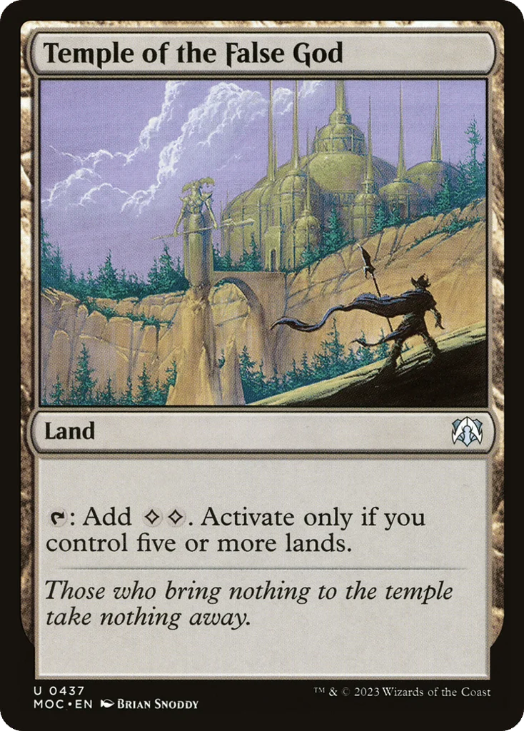 Temple of the False God · March of the Machine Commander