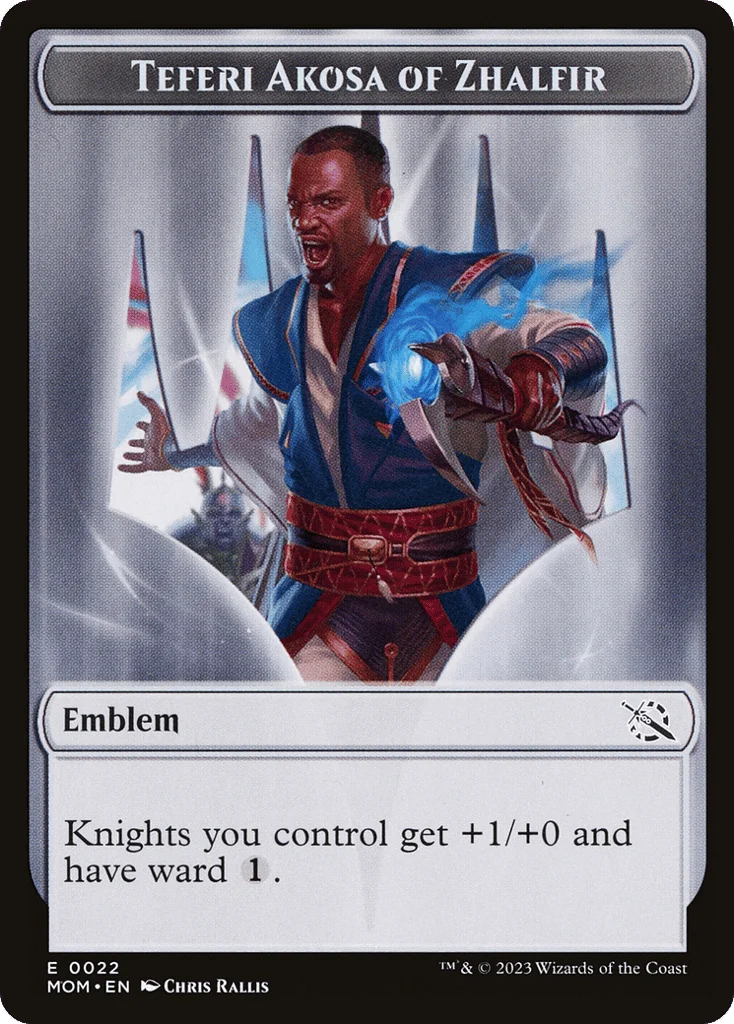 Teferi Akosa of Zhalfir Emblem · March of the Machine
