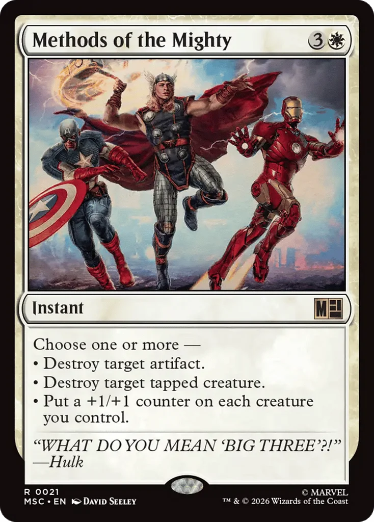 Methods of the Mighty · Marvel Super Heroes Commander