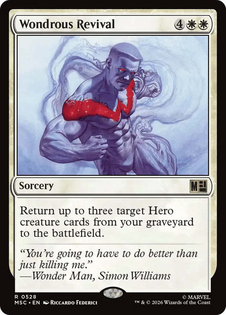 Wondrous Revival · Marvel Super Heroes Commander
