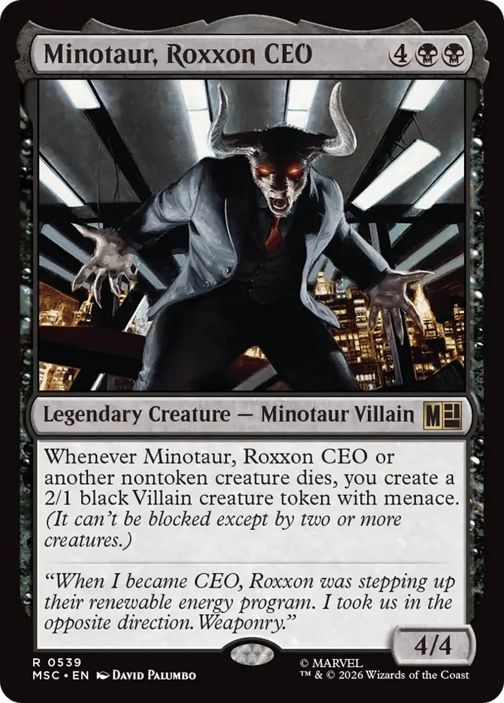 Minotaur, Roxxon CEO · Marvel Super Heroes Commander