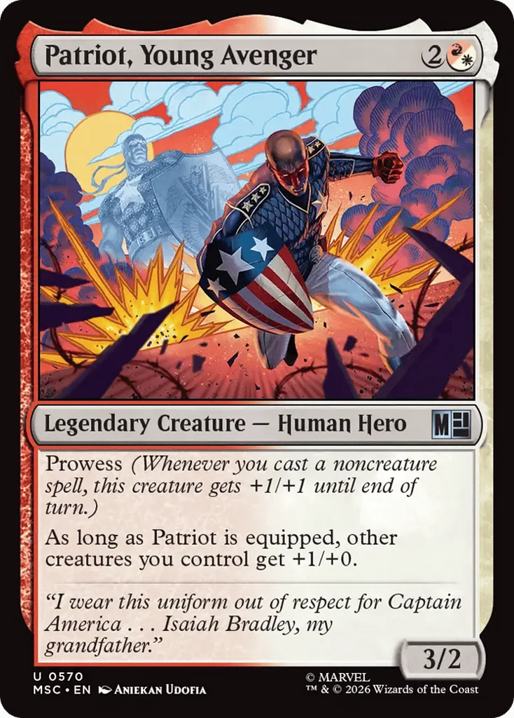 Patriot, Young Avenger · Marvel Super Heroes Commander