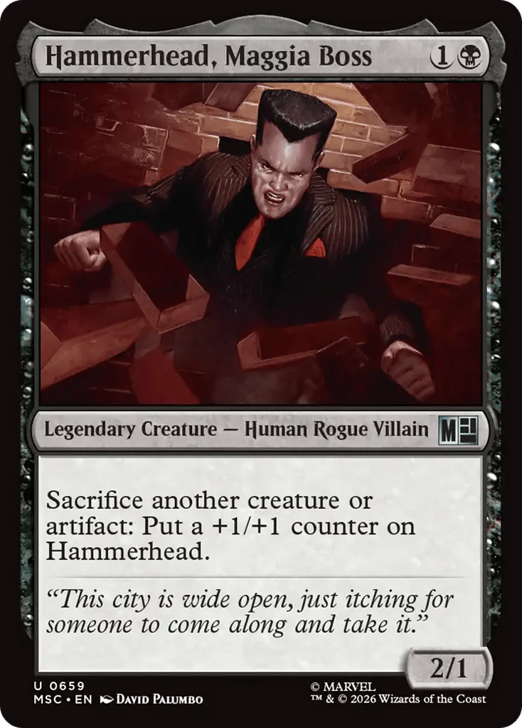 Hammerhead, Maggia Boss · Marvel Super Heroes Commander