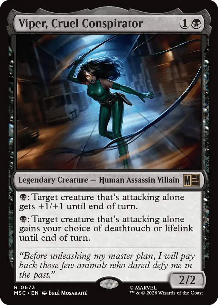 Viper, Cruel Conspirator · Marvel Super Heroes Commander