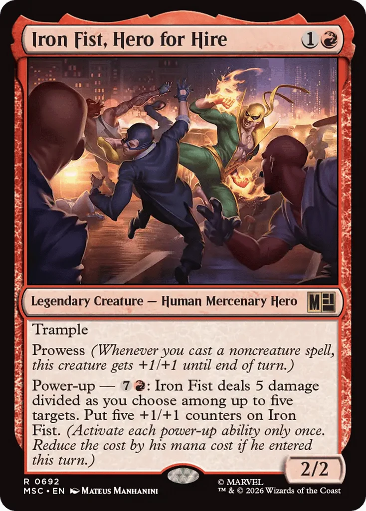 Iron Fist, Hero for Hire · Marvel Super Heroes Commander