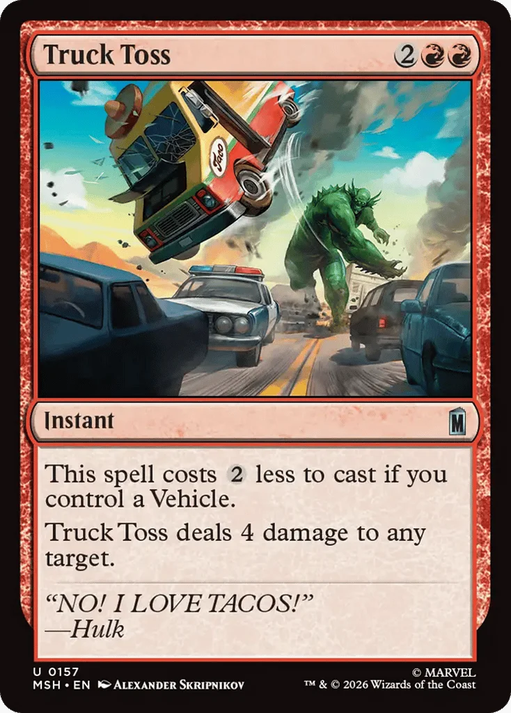 Truck Toss · Marvel Super Heroes