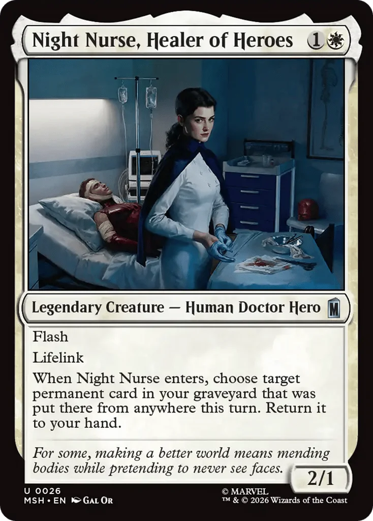 Night Nurse, Healer of Heroes · Marvel Super Heroes