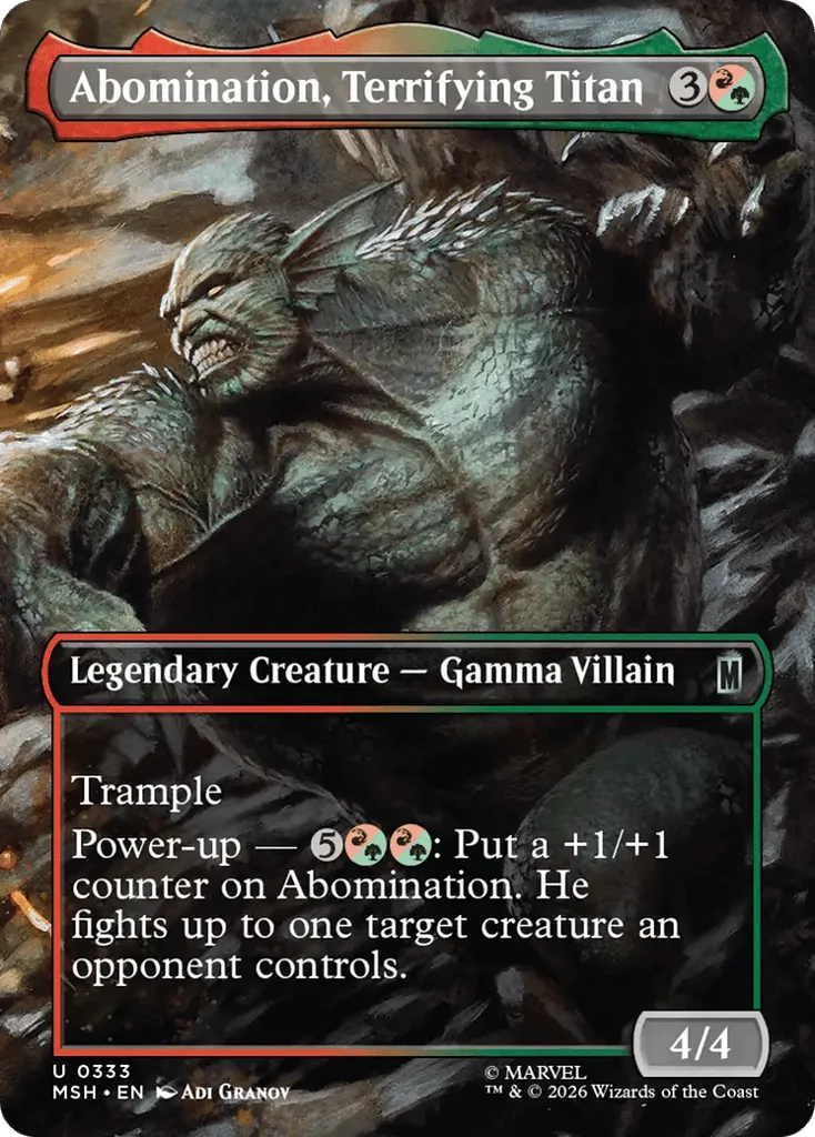 Abomination, Terrifying Titan · Marvel Super Heroes