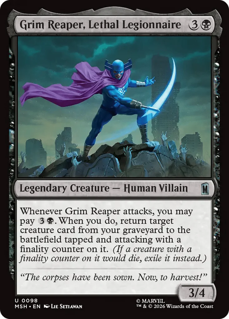 Grim Reaper, Lethal Legionnaire · Marvel Super Heroes