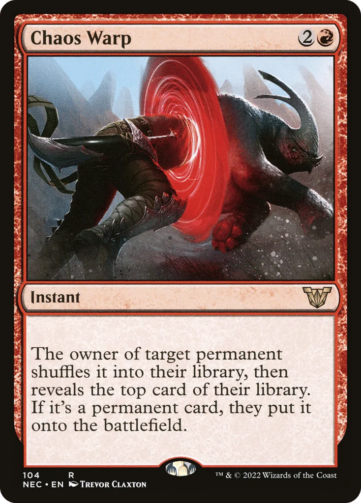 Chaos Warp · Neon Dynasty Commander