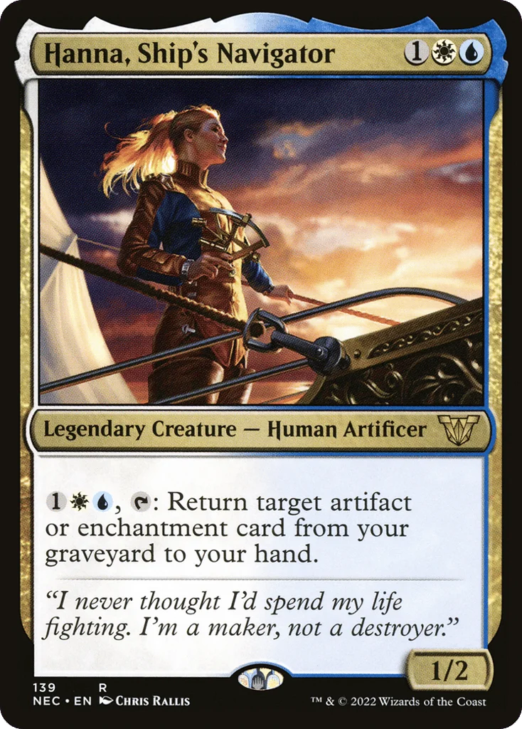 Hanna, Ship's Navigator · Neon Dynasty Commander