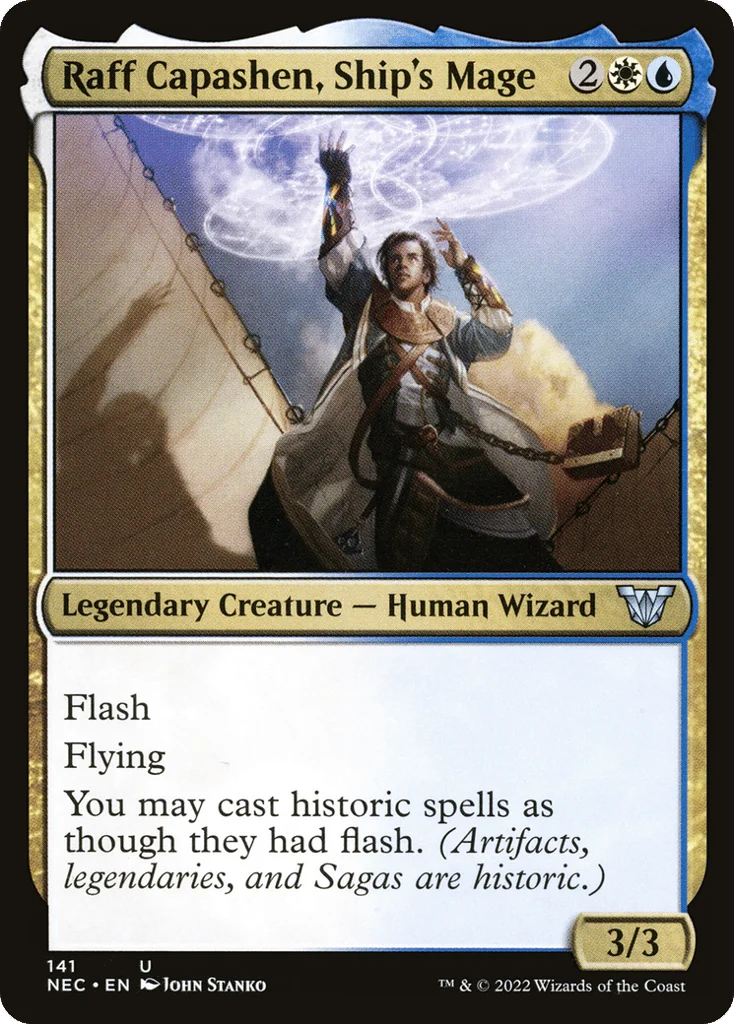 Raff Capashen, Ship's Mage · Neon Dynasty Commander