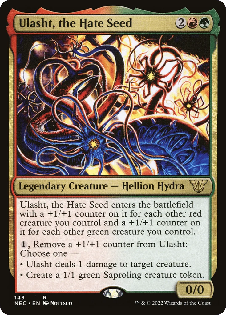 Ulasht, the Hate Seed · Neon Dynasty Commander