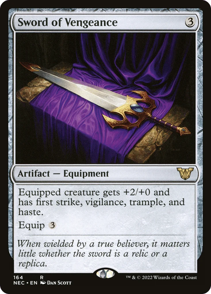 Sword of Vengeance · Neon Dynasty Commander