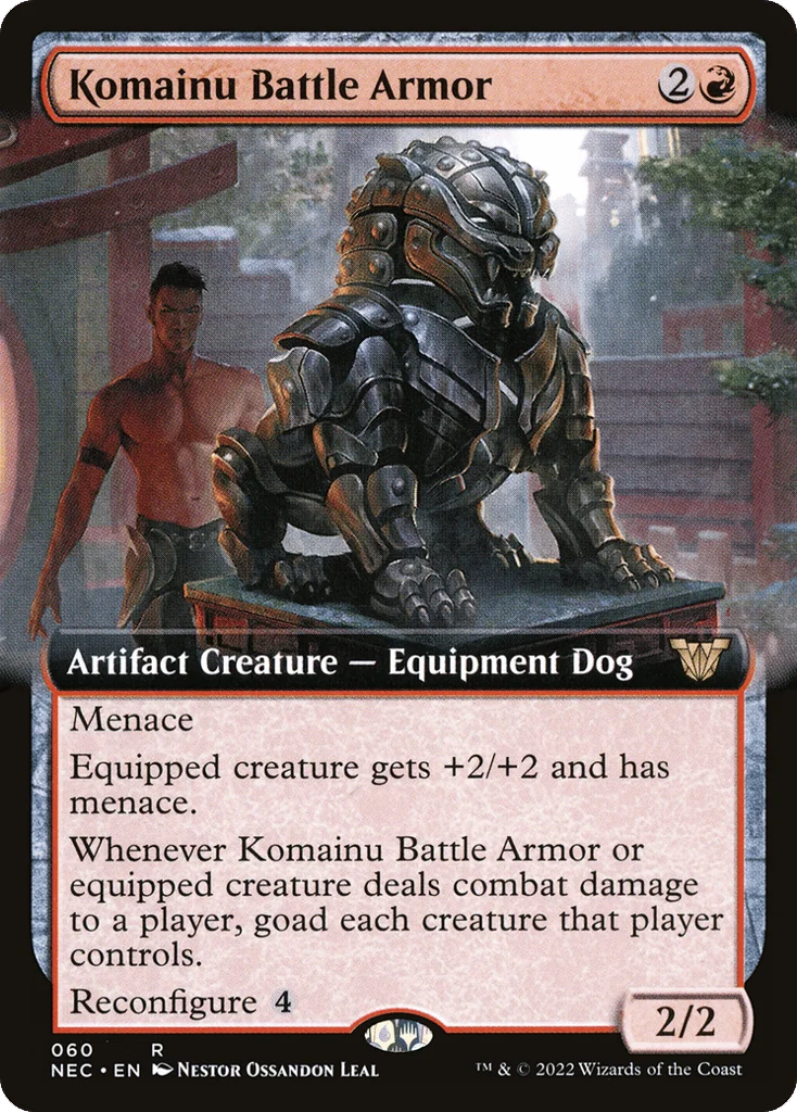 Komainu Battle Armor · Neon Dynasty Commander