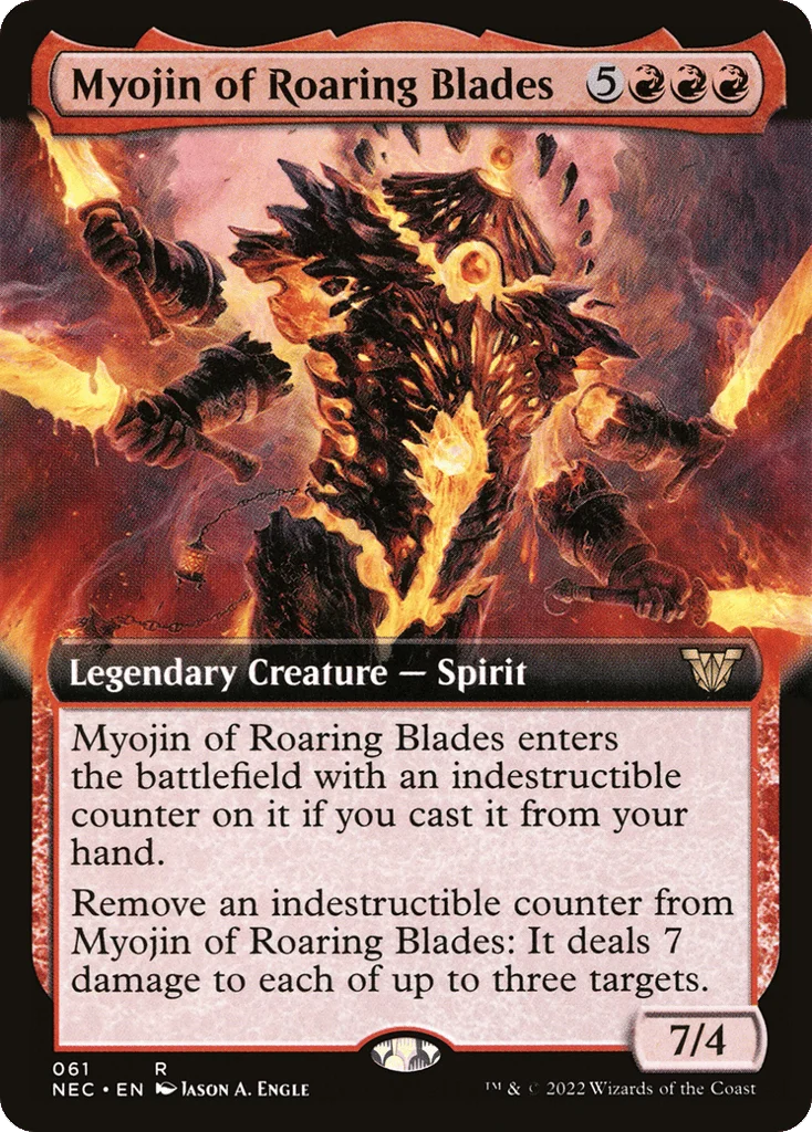 Myojin of Roaring Blades · Neon Dynasty Commander